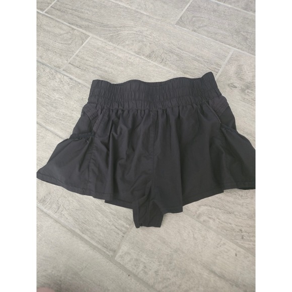 Free People Movement Get Your Flirt On Black Athletic Shorts Womens Size Small - Picture 2 of 4